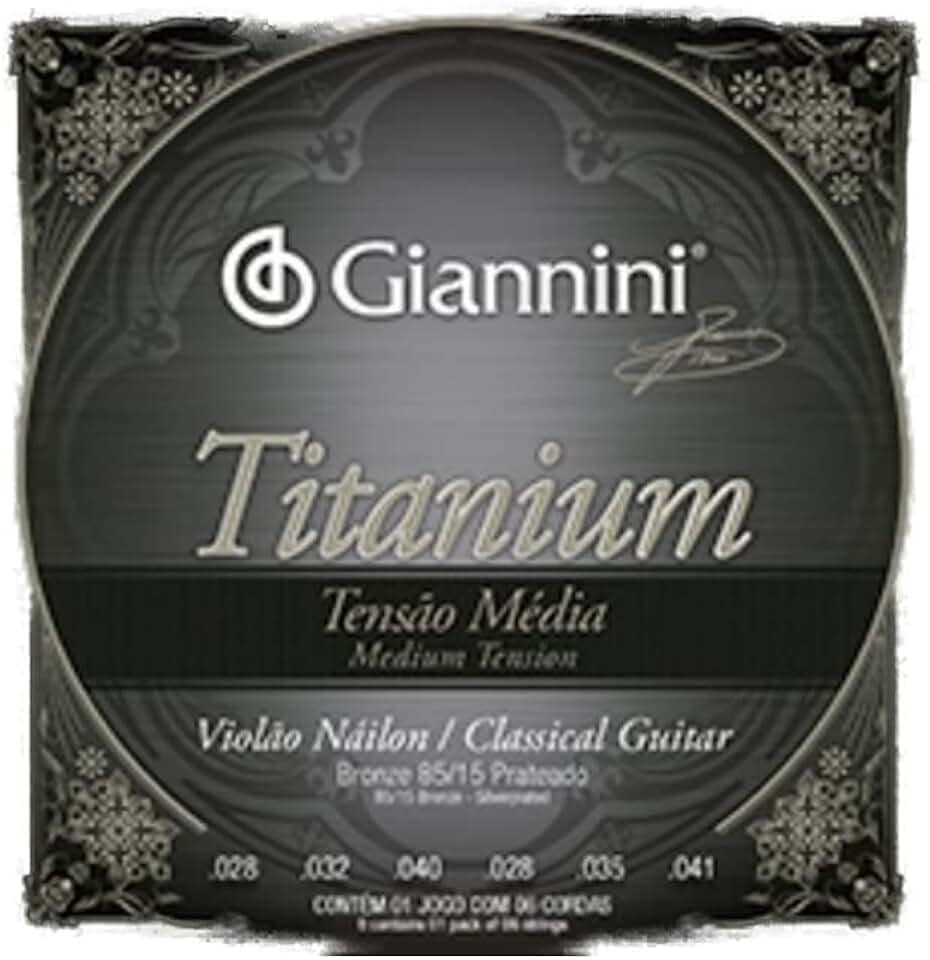 Encordoamento Giannini Titanium para Violão Nylon GENWTM