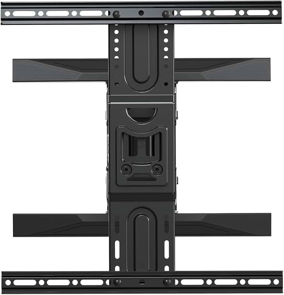 ELG, A02V6N, Suporte de TV Articulado de Parede Para TVs Planas e Curvas de 75" a 86", Inclinação Horizontal e Vertical, Peso Máximo de 46 Kg, Preto