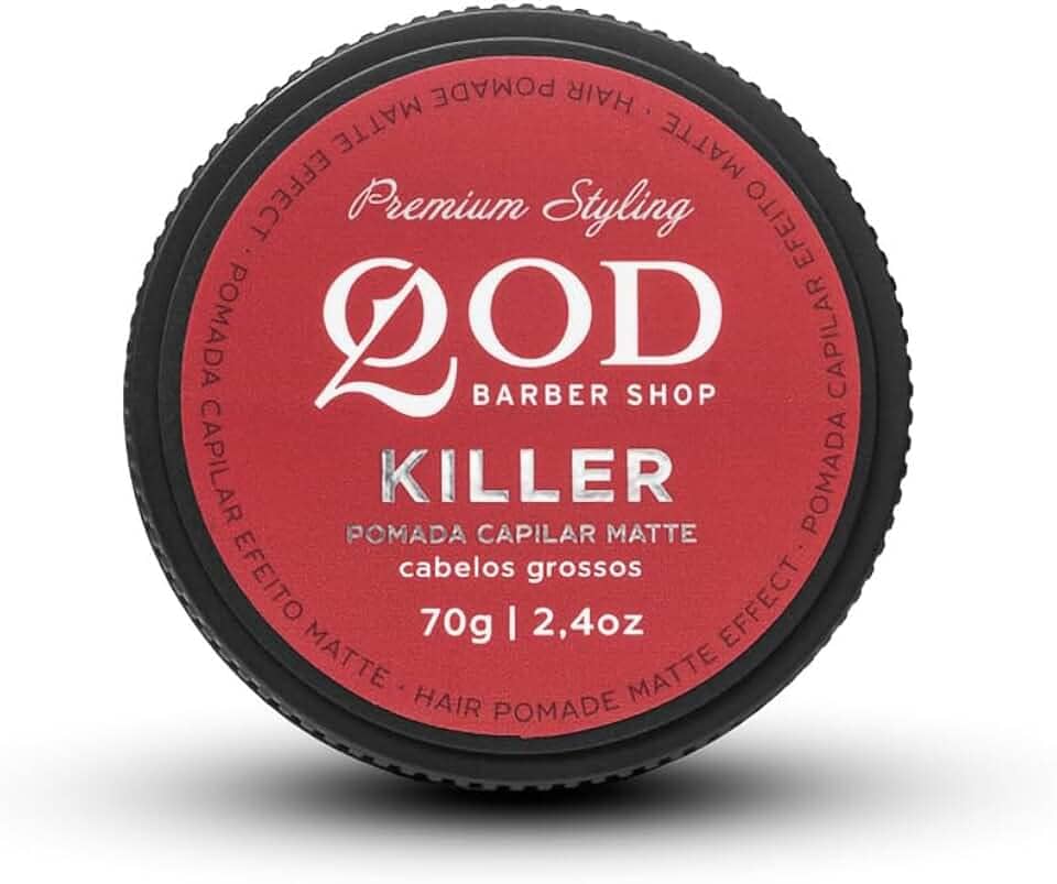 Pomada Capilar Killer, QOD Barber Shop, Matte, 70g