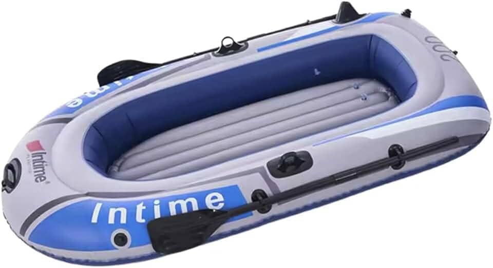 Bote Barco Inflavel Caiaque 2 Pessoas Intime Reforçado Remo Inflador Passeio Praia Pesca Mar Verao Lancha Iate Jetski