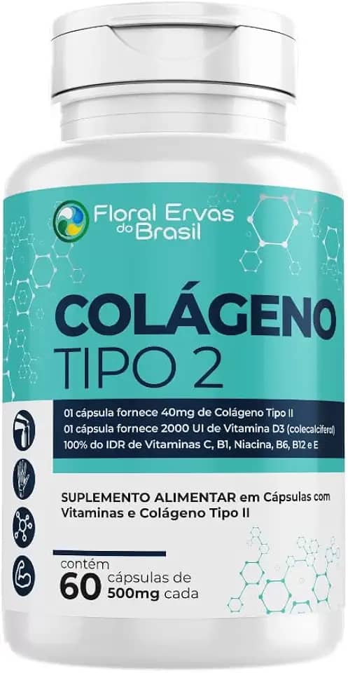 Colágeno Tipo 2 I I 60 Cápsulas + Vitaminas Máximo 1 Ao Dia