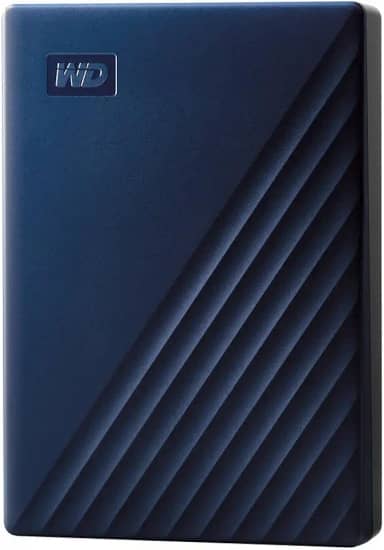Western Digital WD 4TB My Passport para Mac, disco rígido externo portátil com software de backup e proteção por senha, azul - WDBA2F0040BBL-WESN