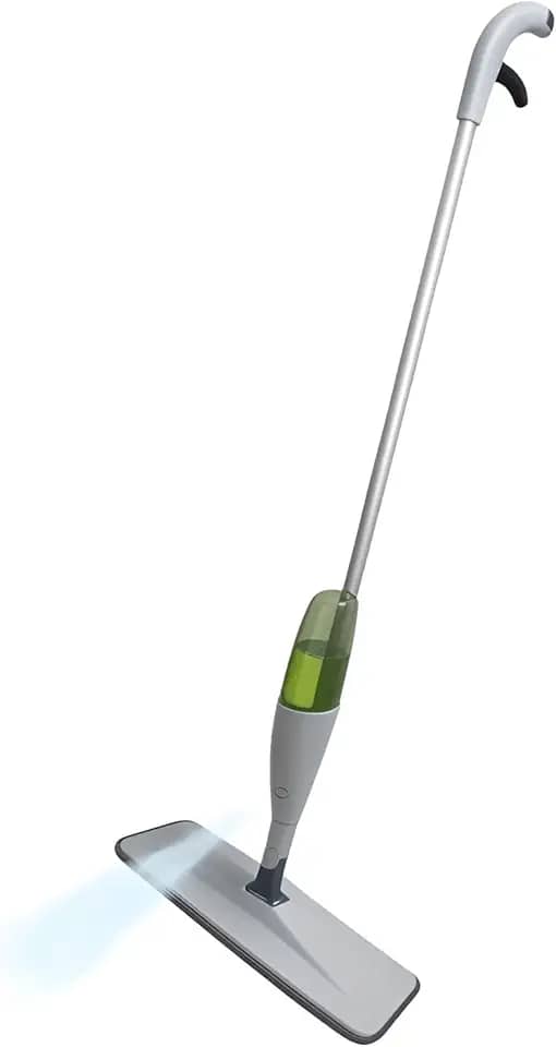 Rodo Esfregão Spray Mop Giratório 360° De Limpeza Microfibra Reservatório 300ml Gatilho Dispenser Chão Borrifador 3 em 1