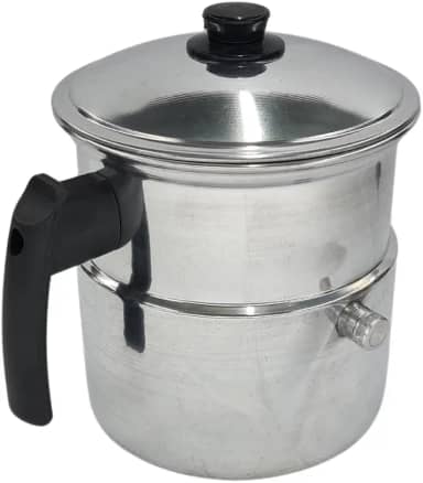 Leiteira, Fervedor de Leite com Apito 2,0L em alumínio polido