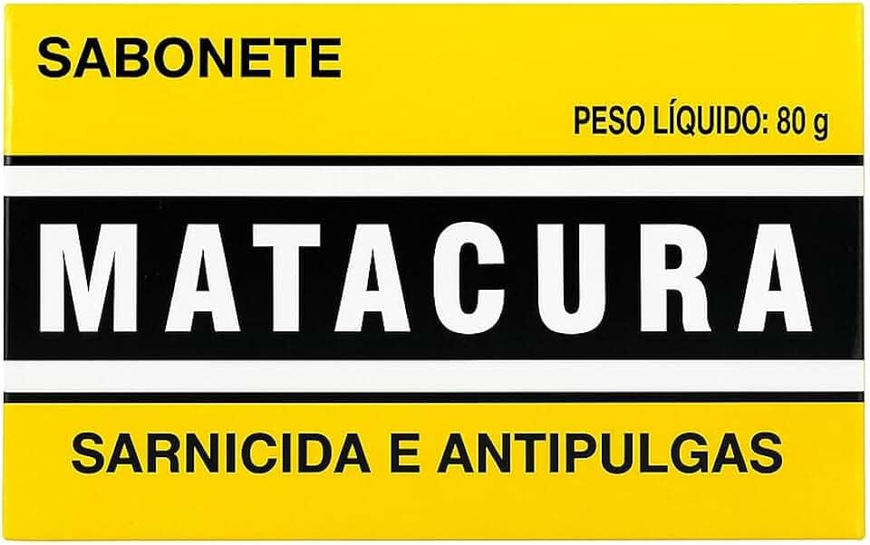 Sabonete Matacura Antipulgas e Carrapatos 80g para Cães e Gatos – Sarnicida e Higienizador Pet