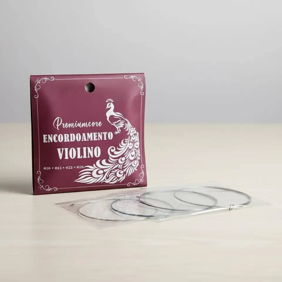 Jogo De Cordas Encordoamento Para Violino 4/4 Liga De Aço
