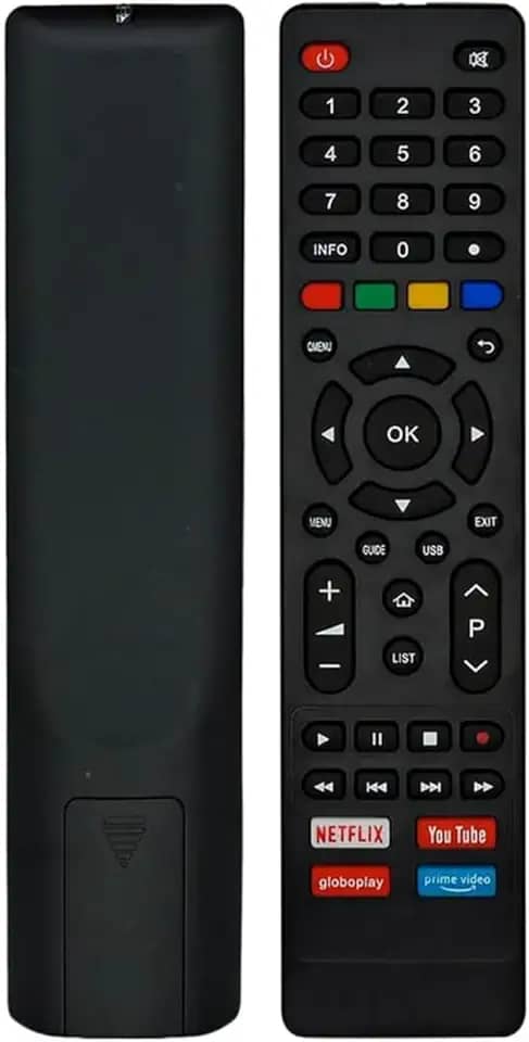 Controle Remoto Compatível PHILCO BRITÂNIA Smart TV LCD LED 4K com Netflix Youtube Globoplay Prime - TONSHOP