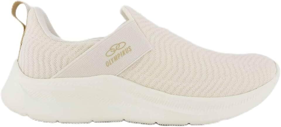 Tênis Olympikus Flutua Feminino Bege e Dourado