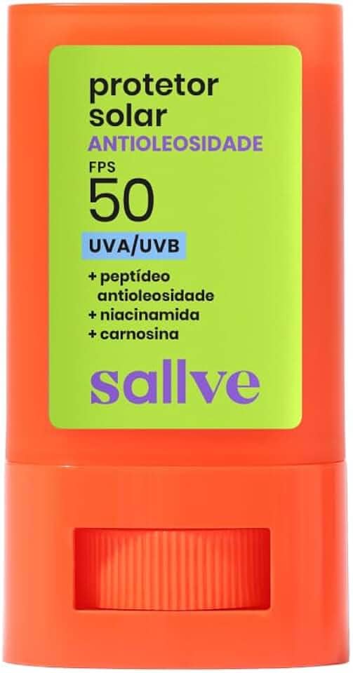 Sallve Protetor Solar Bastão Antioleosidade FPS50 15g