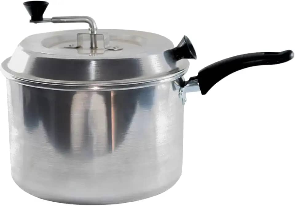 Panela Pipoqueira em Aluminio Nº 20 Pipoca Doce e Sal Panela para estourar milho de pipoca pipoqueira vintage.