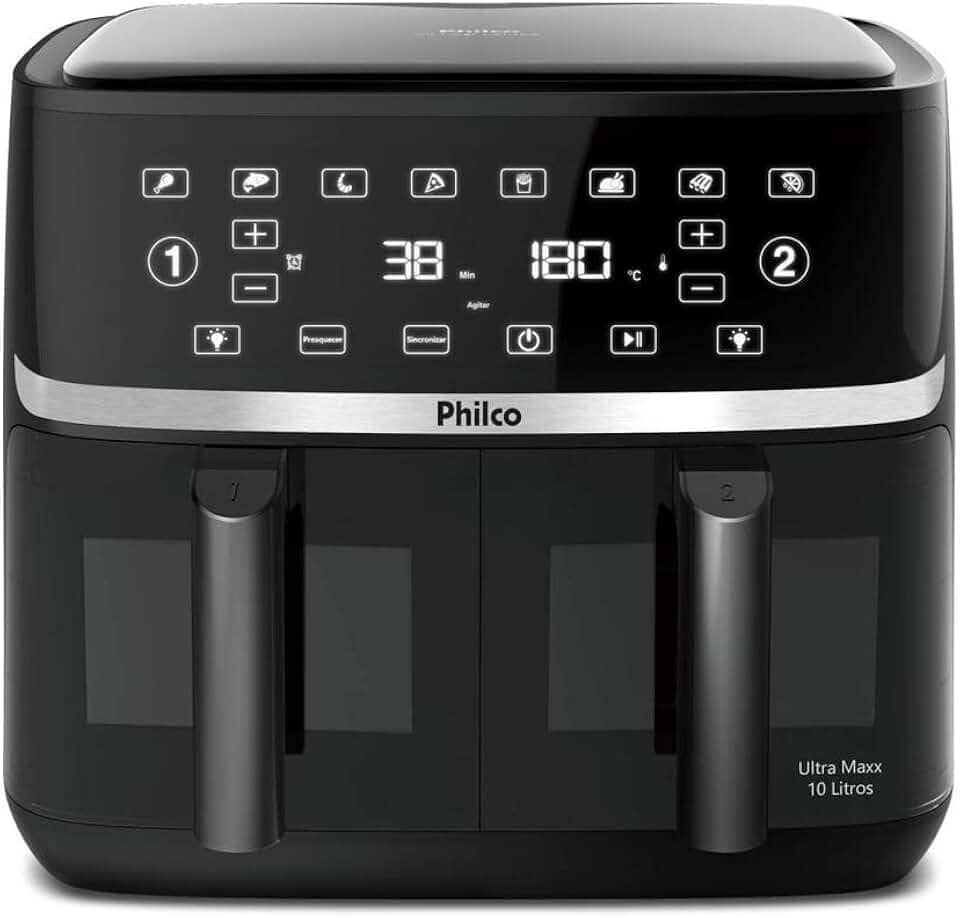 Air Fryer Philco 10L Cesto Duplo 2000W PAF10A 127V