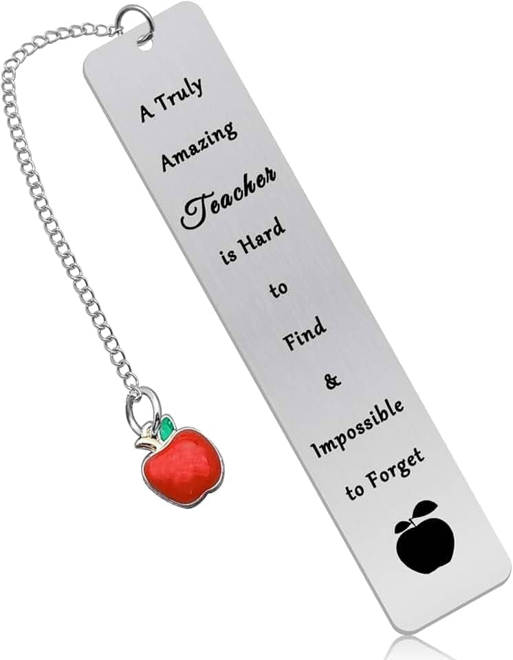 Presente de agradecimento para marcadores de página de professores, presentes de formatura para professores, presentes de volta às aulas de lembrança de aposentadoria de estudante para colega de