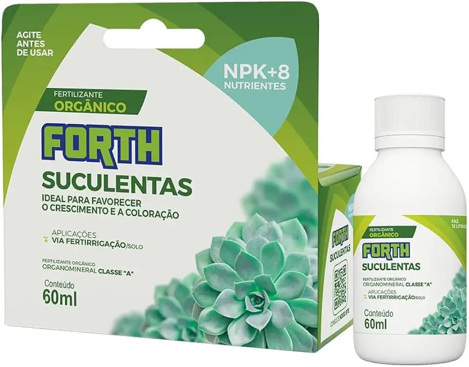 Forth Suculentas 60ml - Fertilizante Líquido Alto Rendimento