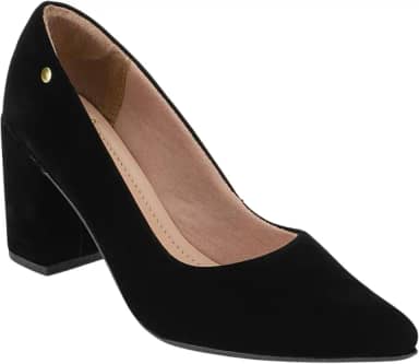 Sapato Feminino Scarpin Bico Fino Retro Diversas Cores Conforto Salto Alto 8cm Macio Lóris Shoes 9484