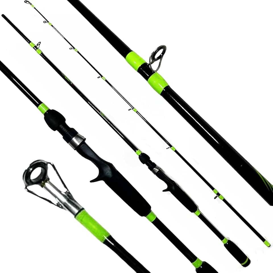 VARA DE PESCA PARA CARRETILHA SHARA LAGARTO 6'0" (1.83M) - 12-25LB - 2 PARTES - TUCUNARE - PESCA ESPORTIVA - REFOÇADA