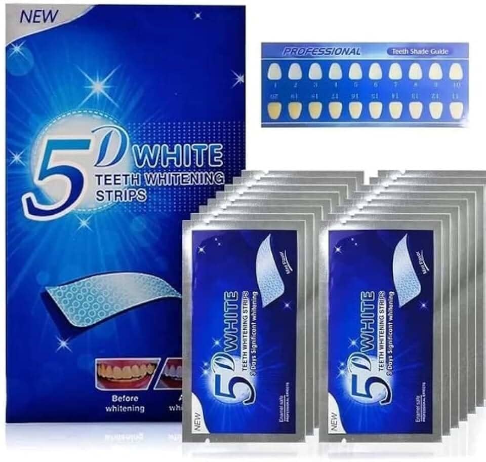 Branqueador Ultra Clareador Dental 28 Fitas 5d White Original