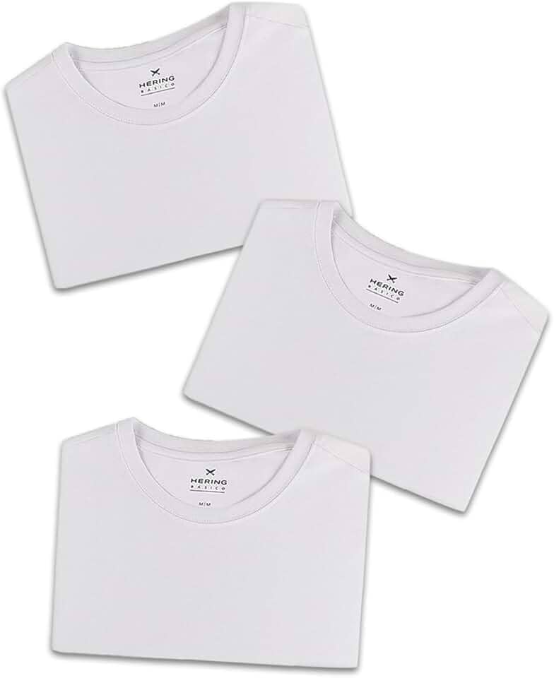 Kit Com 3 Camisetas Femininas Básicas