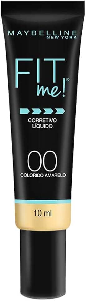 Maybelline NY Corretivo Líquido Efeito Matificador Fit Me 00 Amarelo, 10ml