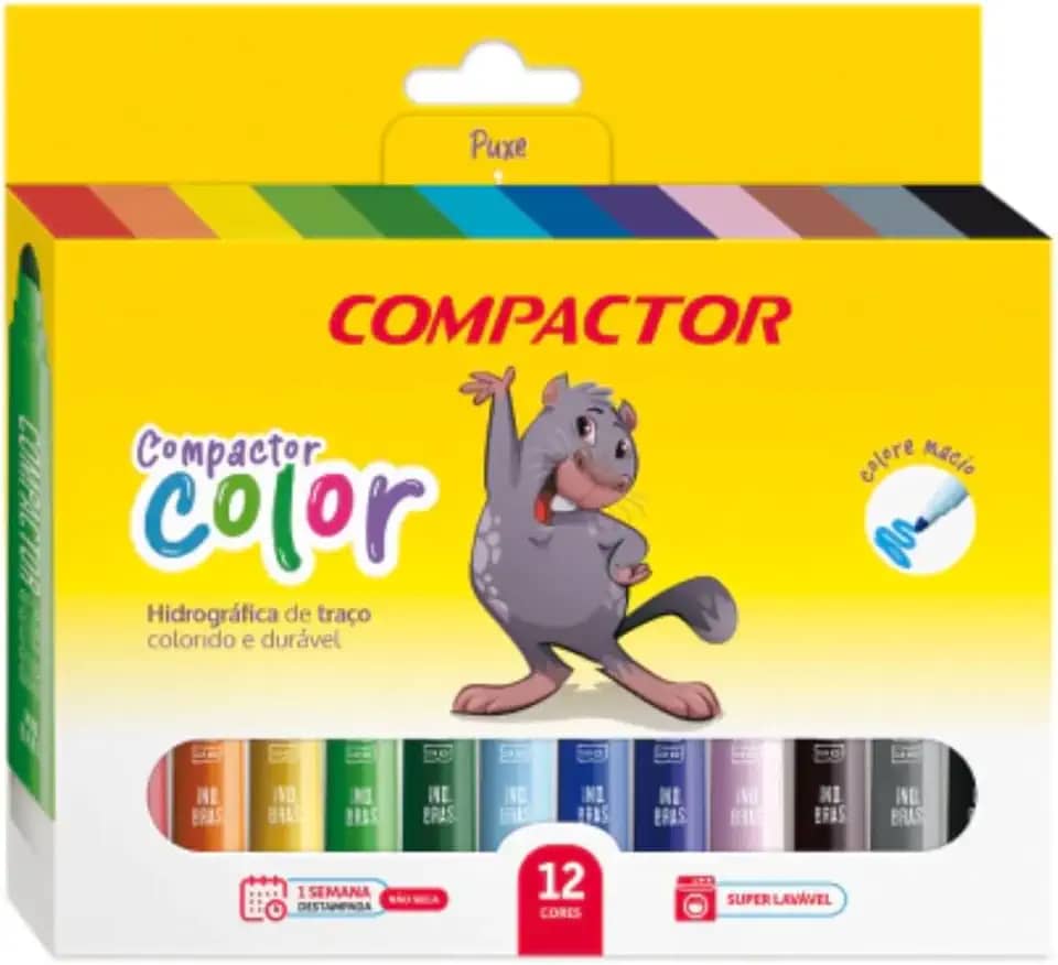 Hidrográfica Compactor 2808 Color - 12 Cores - 000081000