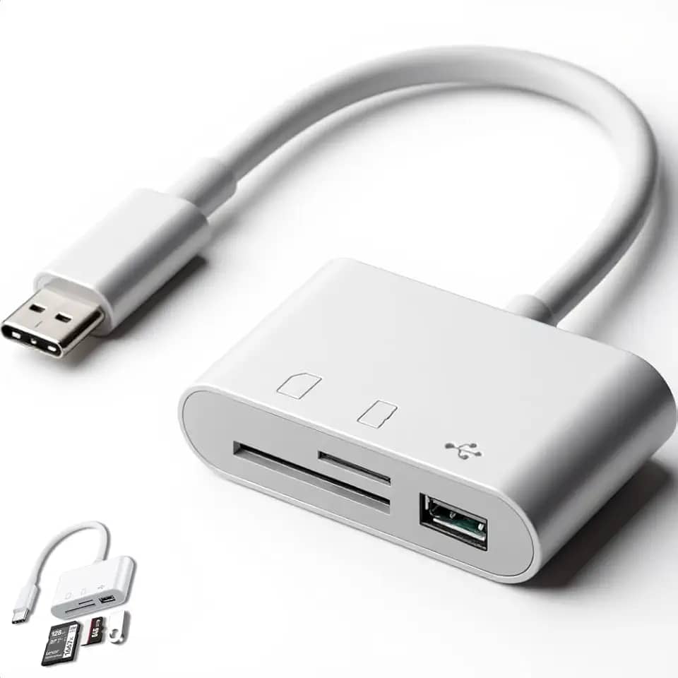 Adaptador De Memória Leitor De Cartão Micro SD SD TF USB Tipo C OTG USB 3.0 Para Celular Tablet Notebook Computador Expansão De Armazenamento Transferência Rápida De Dados Multidispositivo
