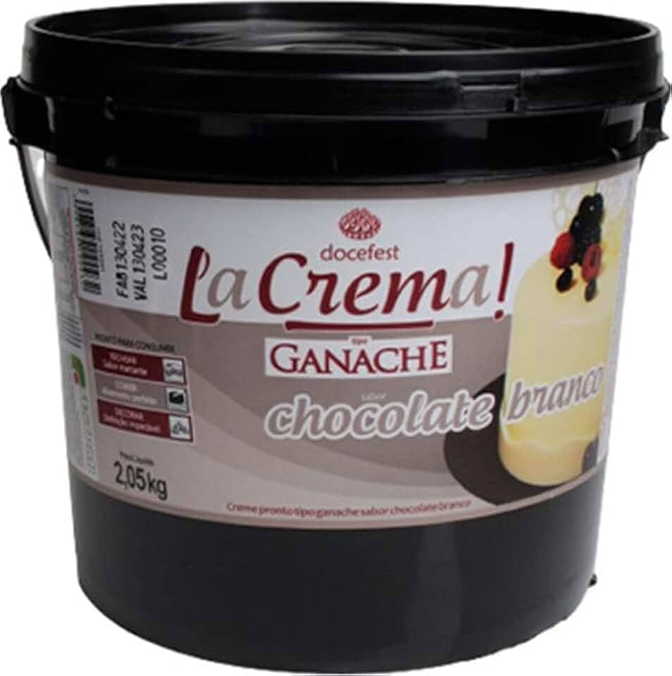 Recheio Cobertura Chocolate Branco 2,05Kg Lacrema - Festpan