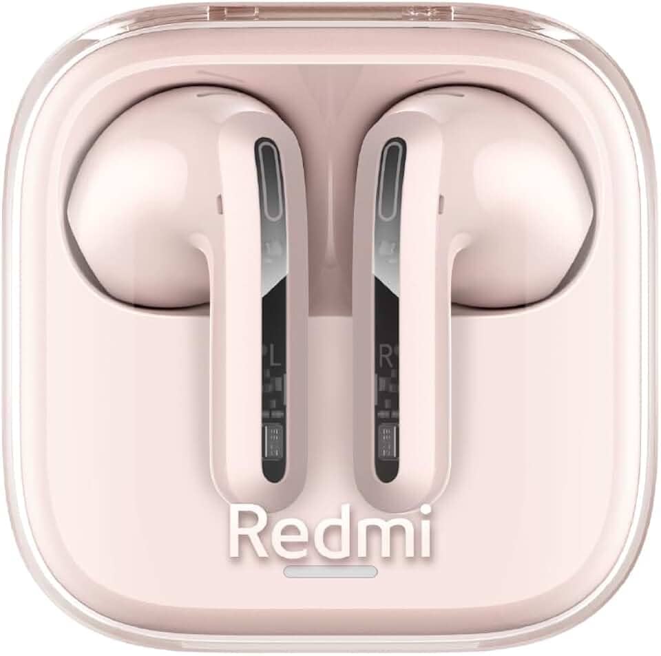Xiaomi Redmi Buds 6 Active, Fones de Ouvido Sem Fio, Versão Global (Rosa)