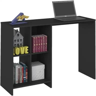 Escrivaninha com 4 nichos MATRIX cor Preto - Artely