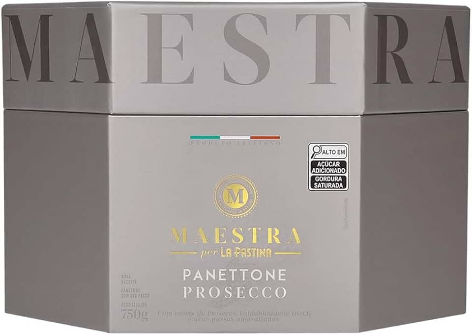 Panettone Prosecco C/Uva Passa 750g Maestra Per La Pastina