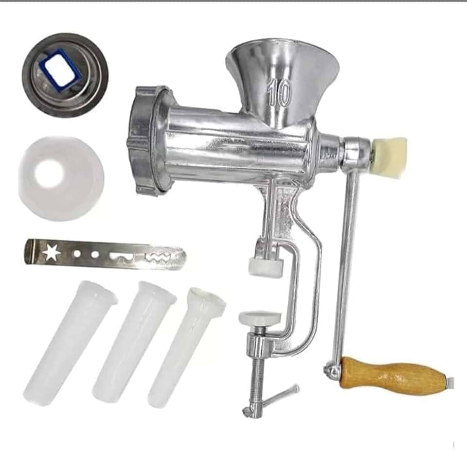 Moedor De Carne Funil Para Fazer Linguiça Biscoito Manual