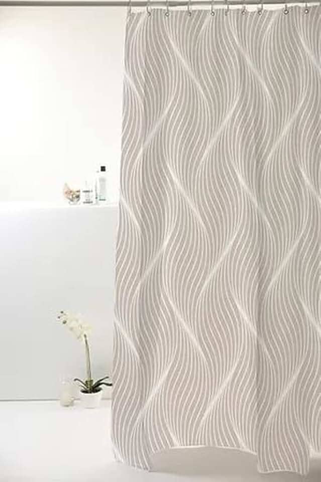 CORTINA BOX POLIESTER 1.98X1.80M ONDAS CINZA 828908