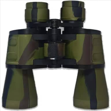 Binóculo Profissional 20x50 Camuflado - Visão Nítida de Longo Alcance com Prisma Bak-4, Foco Preciso Ajuste de Dioptria, Kit Completo para Observação de Aves, Trilhas e Natureza
