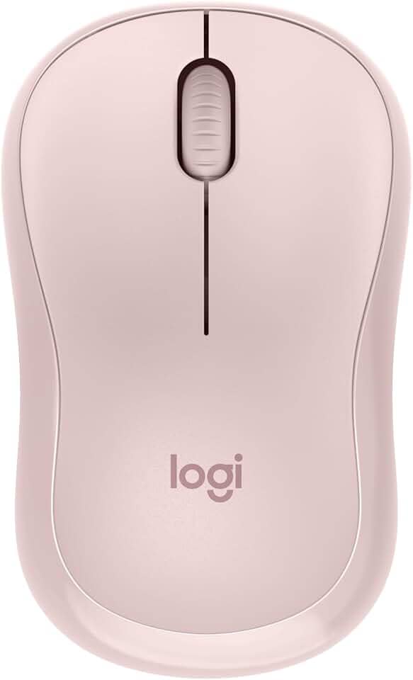 Mouse Sem Fio Logitech M240 com Conexão Bluetooth, Clique Silencioso, Design Ambidestro Compacto, Bateria de 18 Meses, Compatível com Windows, macOS, ChromeOS - Rosa