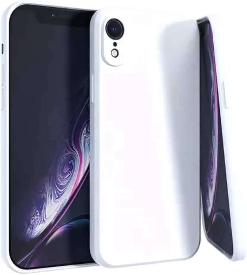 Capa Capinha Silicone Aveludada Compatível Com iPhone XR Premium (BRANCO)