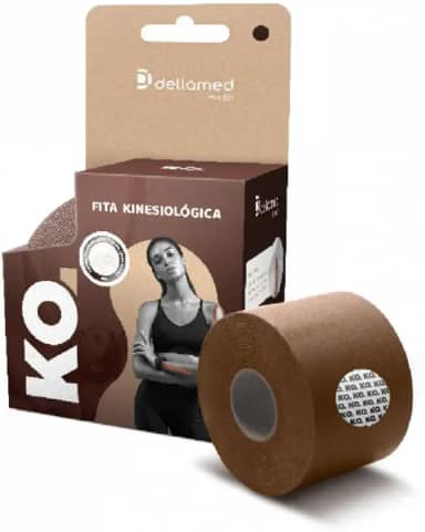 Bandagem Elástica Adesiva Kinesiológica Dellamed