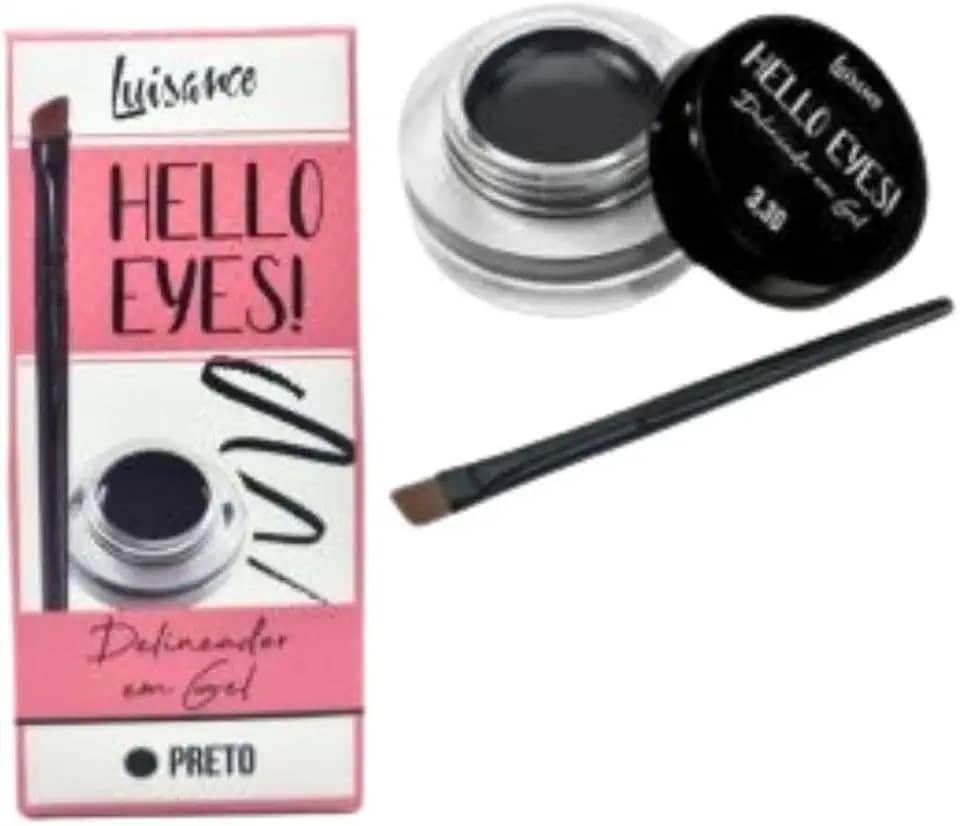 LUISANCE - DELINEADOR GEL PRETO HELLO EYES