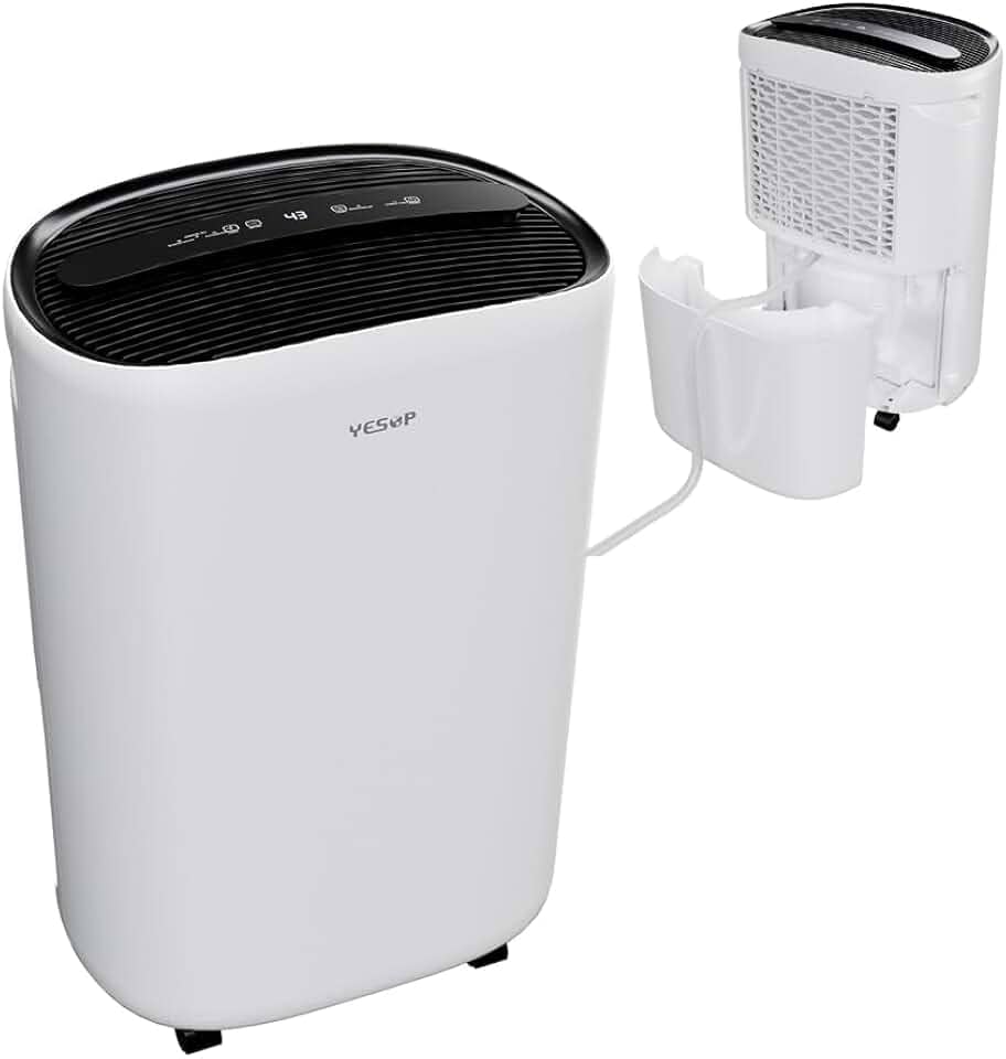 YESOP Desumidificador Compressor De Ar Elétrico Industrial Função De Purificação De Pr Incluída 110v - 20 Litros Por Dia - Ambientes Grandes