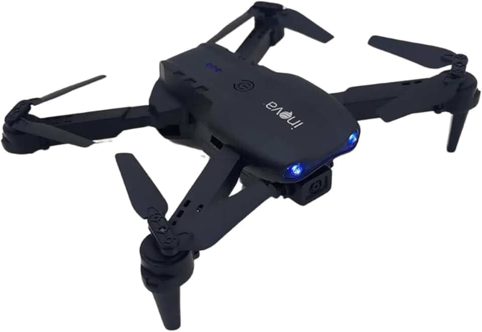 Drone Dobrável com Câmera 4K Full HD, GPS, Sensor de Obstáculos 360°, 2.4GHz, 2 Baterias, Controle Remoto, Mochila Incluída