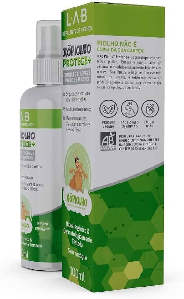 XÔ PIOLHO CAP LOÇÃO + PENTE REMOVEDOR