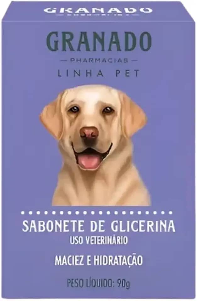 Sabonete Pet Glicerina 90g Cães Gatos Vegano Pele Sensível Limpeza Base Vegetal