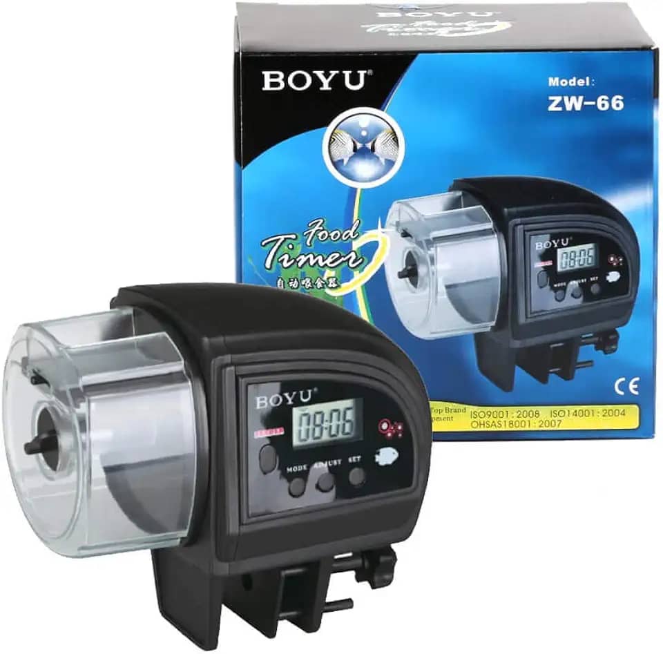 Alimentador Automático BOYU ZW-66 Digital 2xAAA Preto