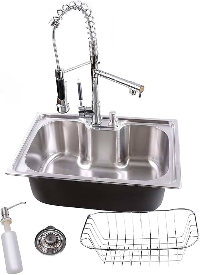 Kit Cuba Gourmet Cozinha Aço Inox 50x40cm E Torneira Gourmet