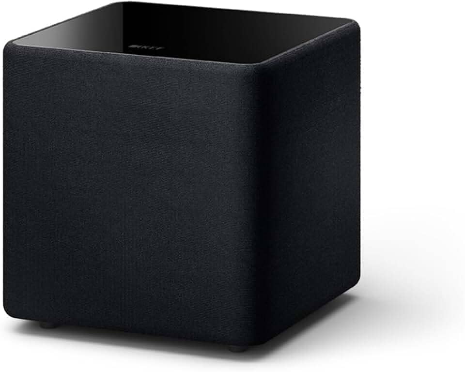 KEF Subwoofer Kube 8 MIE 20 cm alimentado por 300 watts (preto)