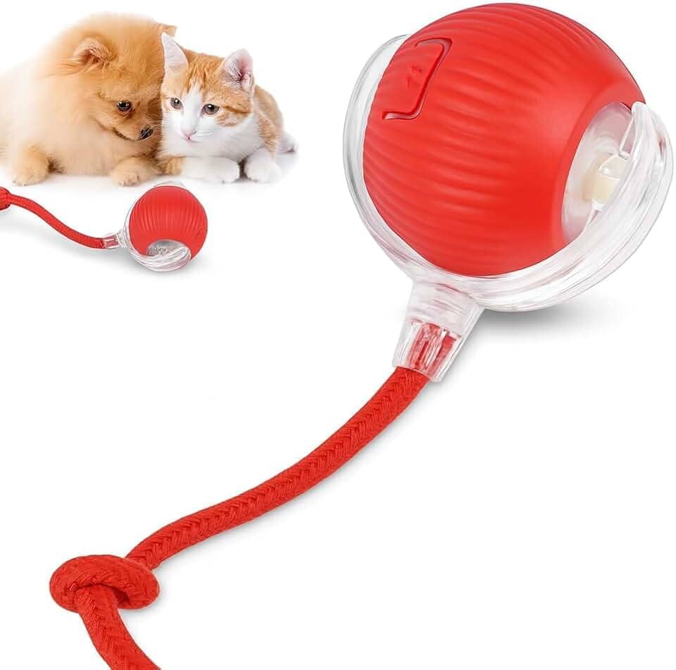 Bola Interativa Pet Inteligente Gato Cão Automática Recarregável Tipo C Brinquedo Gatos Rolamento Inteligente Brinquedos Pets Anti Mordida Brincar Cães Objeto Gato Durável Brinquedo Pet Cores Sortidas