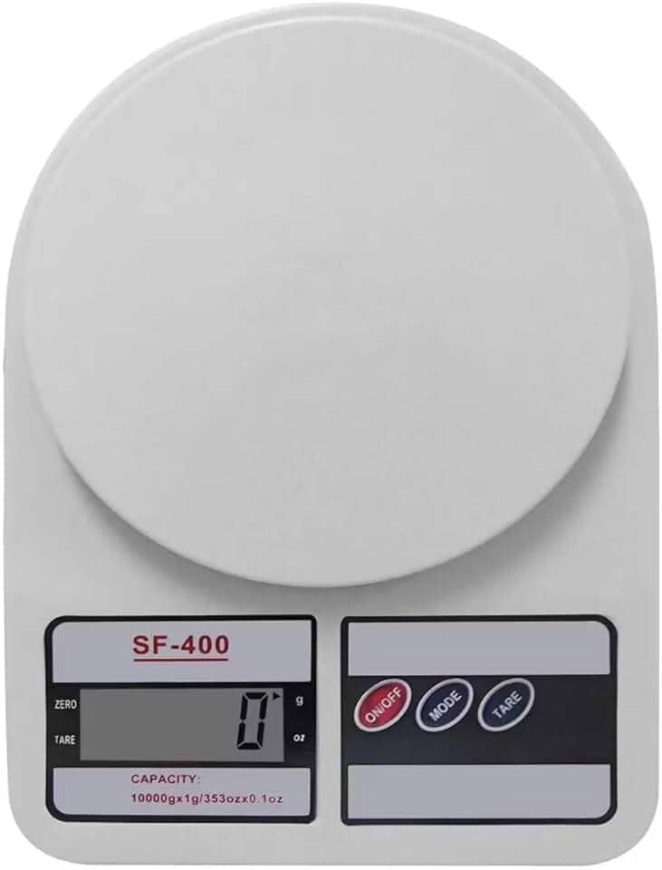 Balança de Cozinha Digital Alta Precisão 10kg SF400 Para Dieta Fitness Nutrição Alimentos