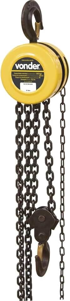 Vonder, Talha Manual, 0,5 Tonelada (0,5 Tf), Elevação 3,0 M.