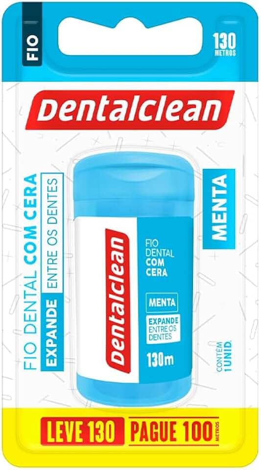 Dentalclean Fio Dental Com Cera Expansive Sabor Menta, 130m