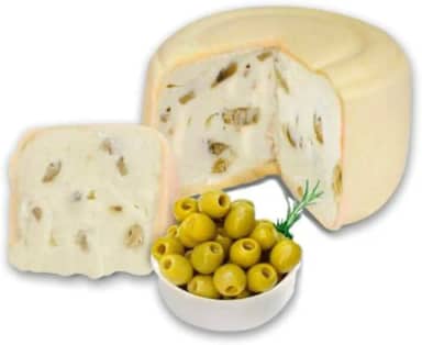 Queijo Minas Recheado com Requeijão e Azeitona, Peça