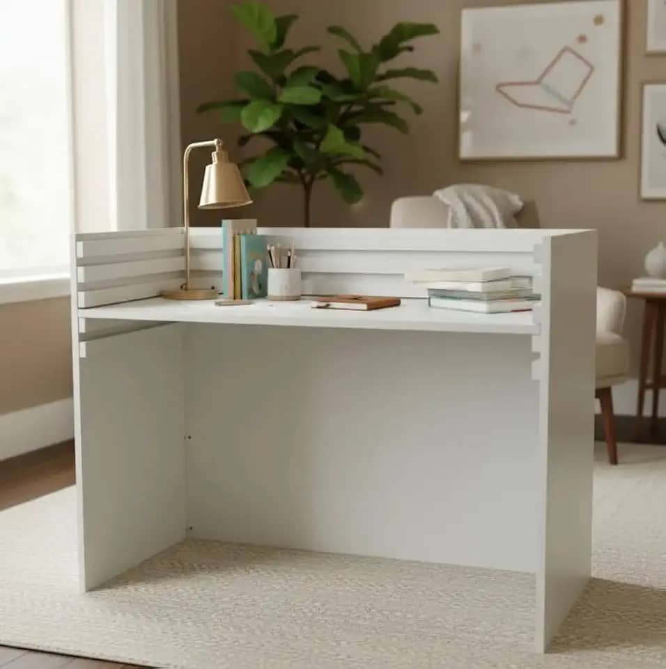 Escrivaninha Montessori Ajustável – Branco TX