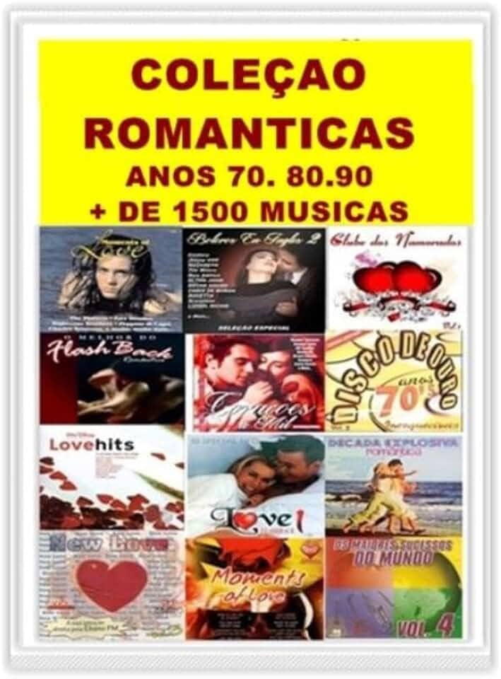 Pen Drive com Músicas Gravadas,COLEÇAO ROMANTICA ANOS 70.80.90