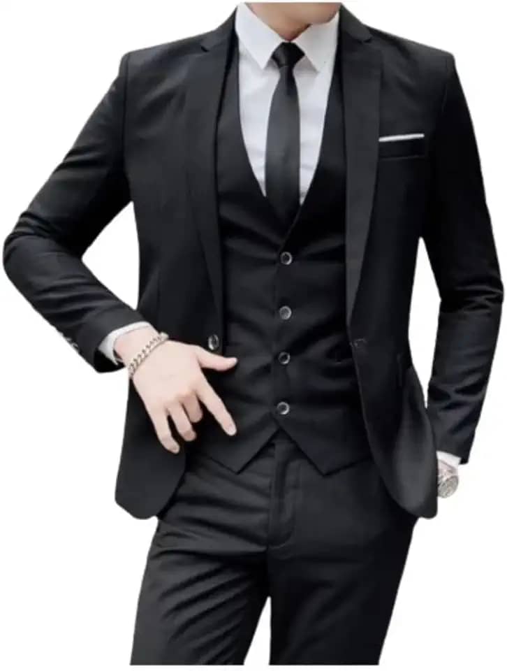 Conjunto Masculino Blazer e Calça Slim Fit, Traje Social para Casamento, Formatura, Trabalho